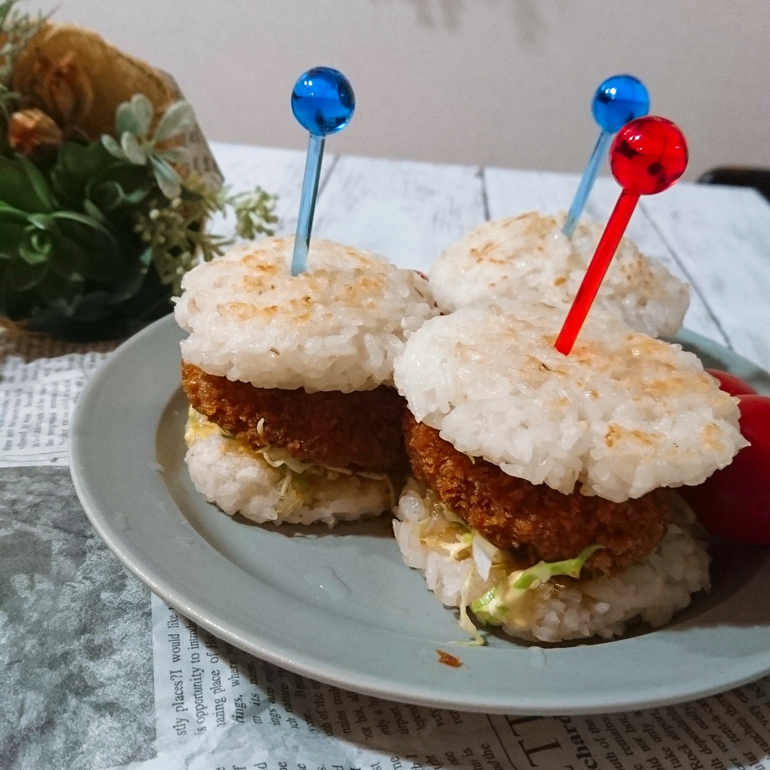 とんかつライスバーガー