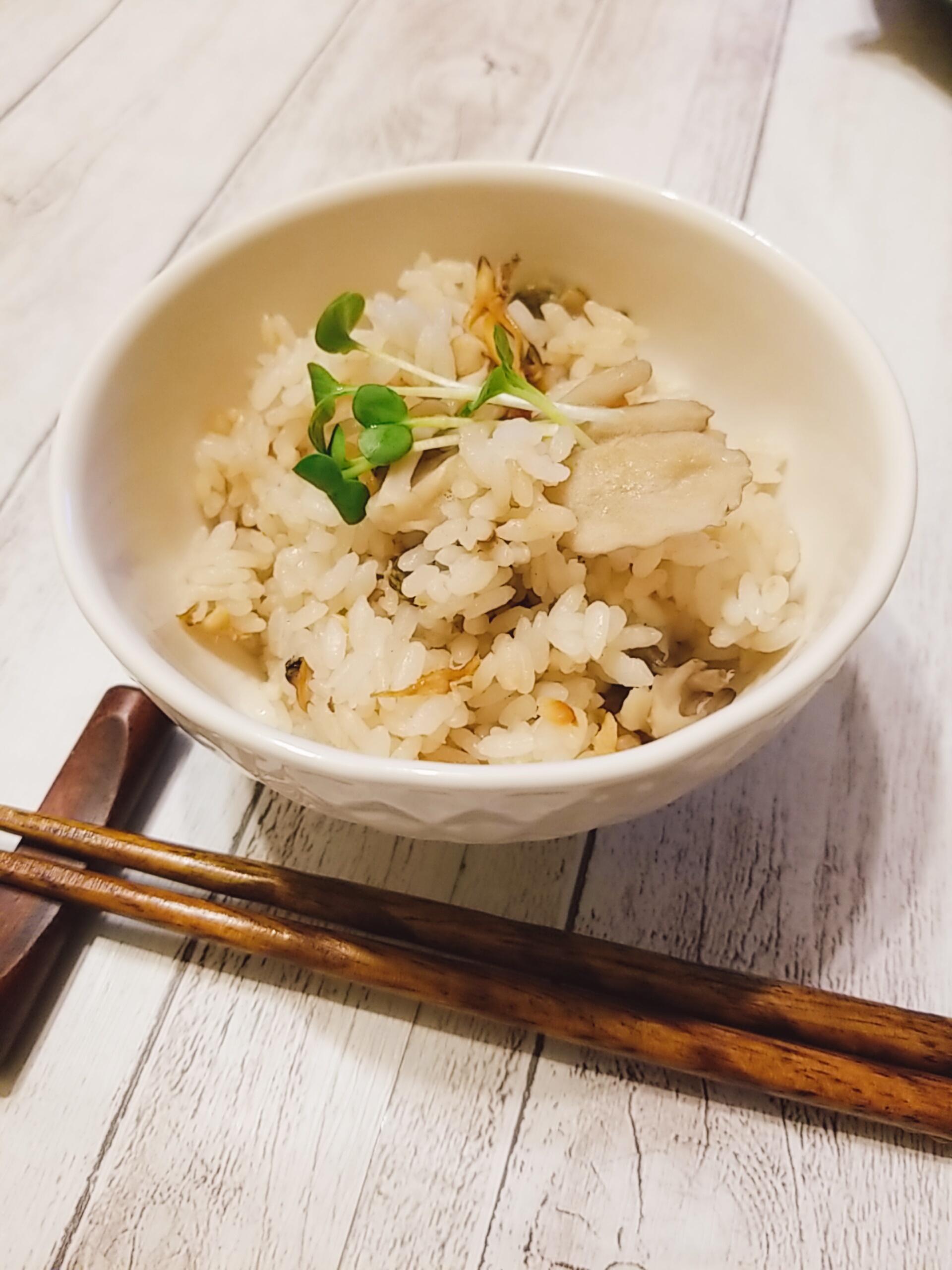 あさりと舞茸の炊き込みごはん