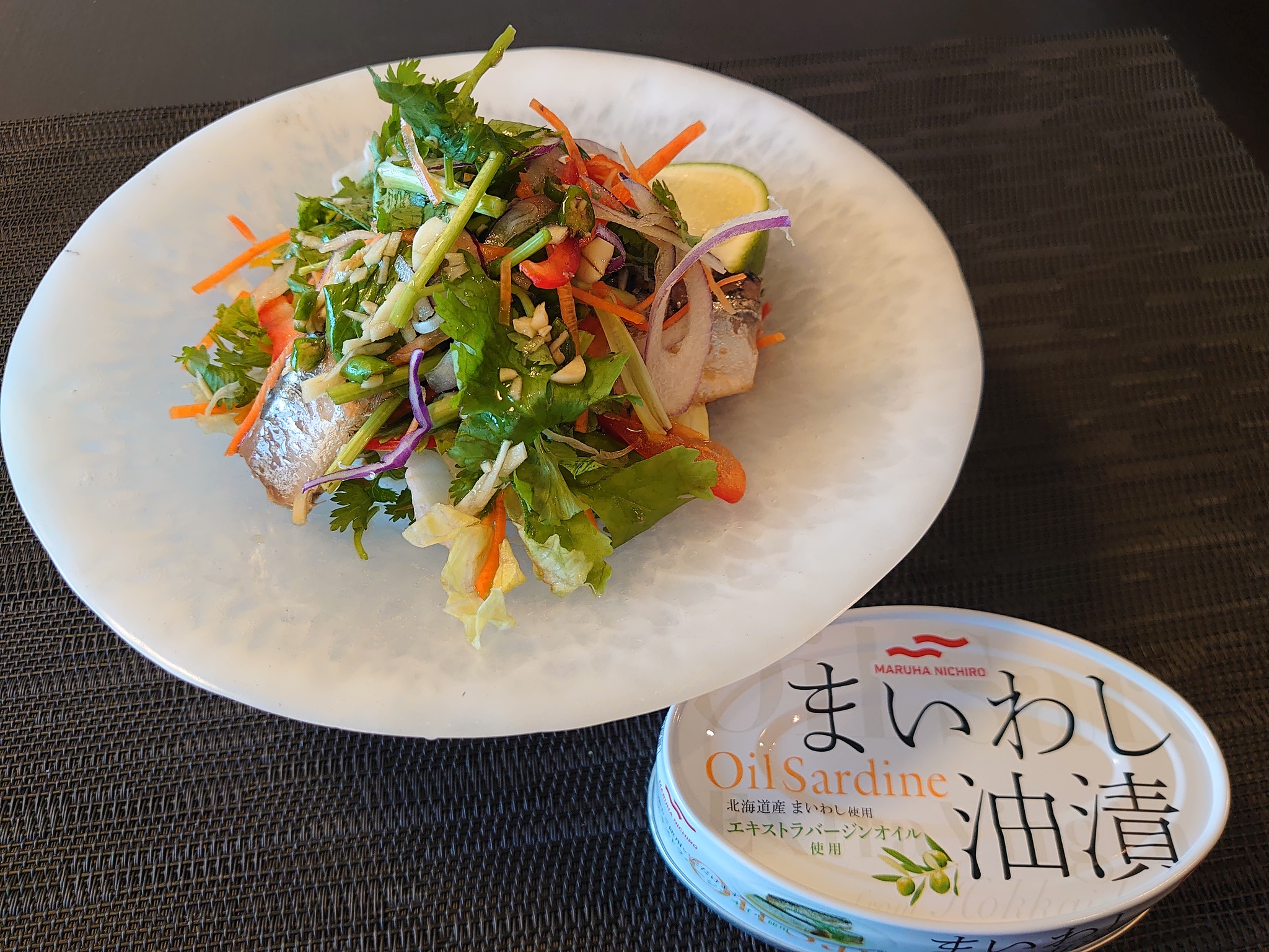 いわしのエスニックサラダ