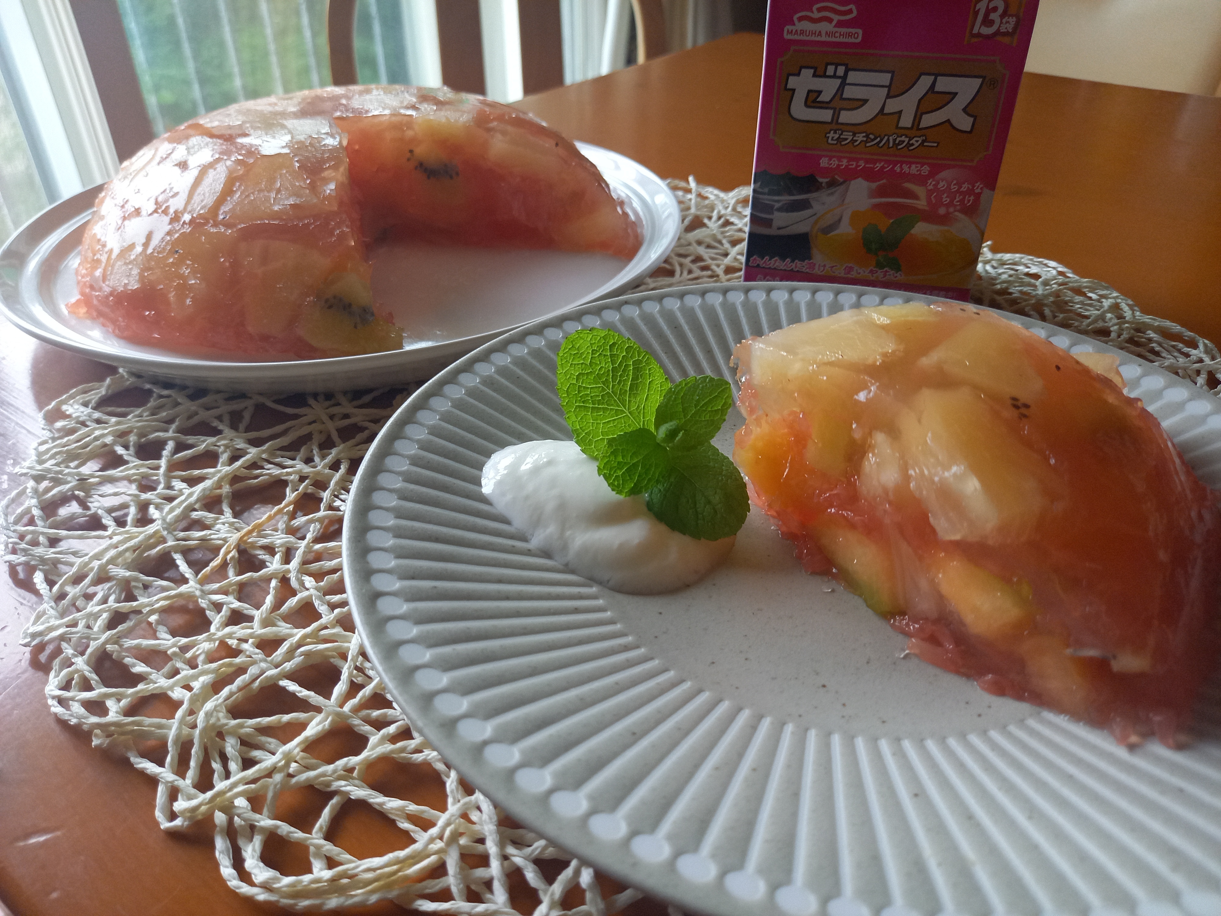 パーティーにも大活躍🌟たっぷりフルーツゼリー🎵
