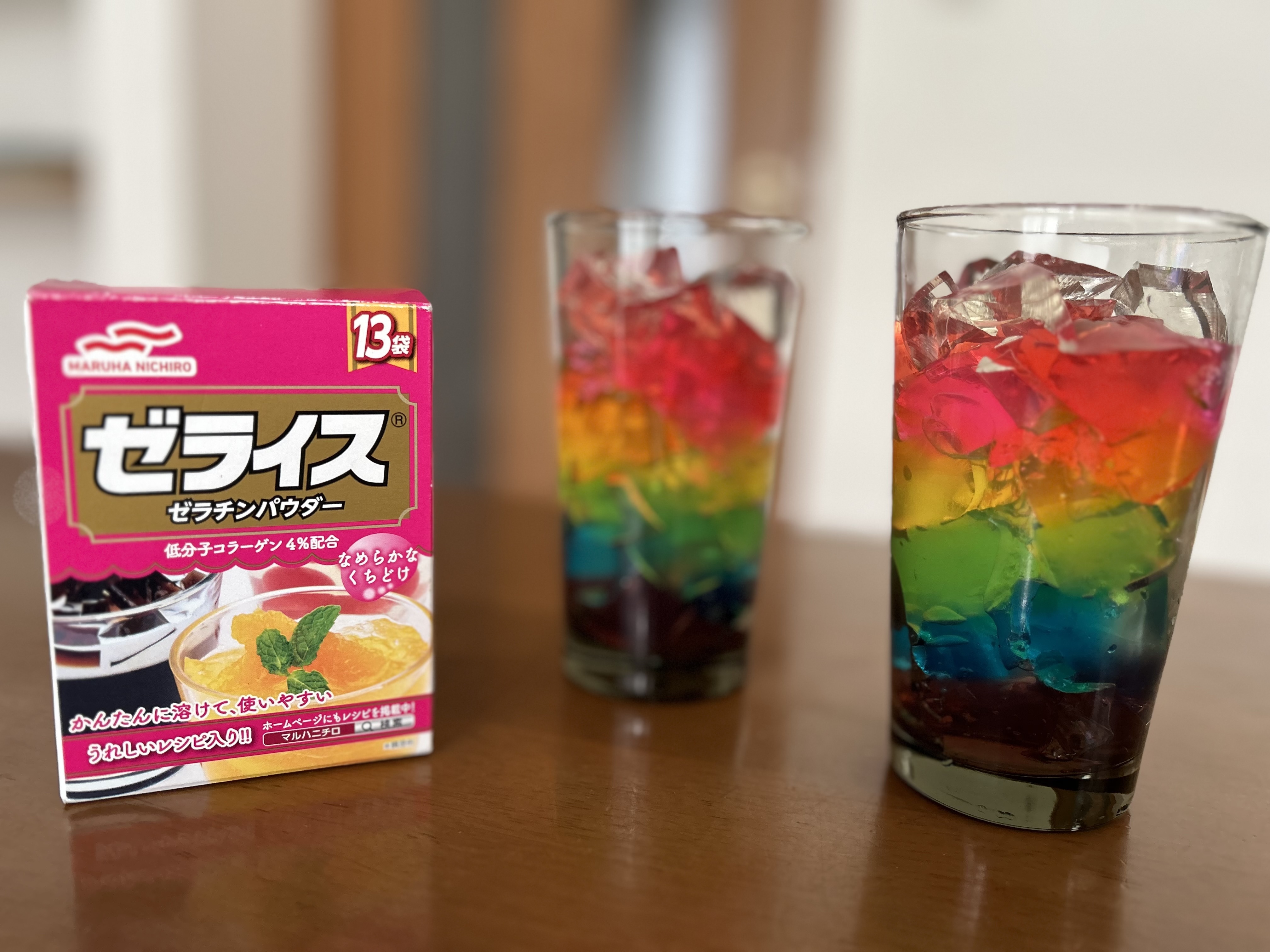 カラフル虹色ゼリー｜Oishiine!!（おいしいね!!）