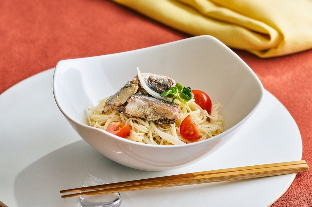 オイルサーディンの混ぜそうめん